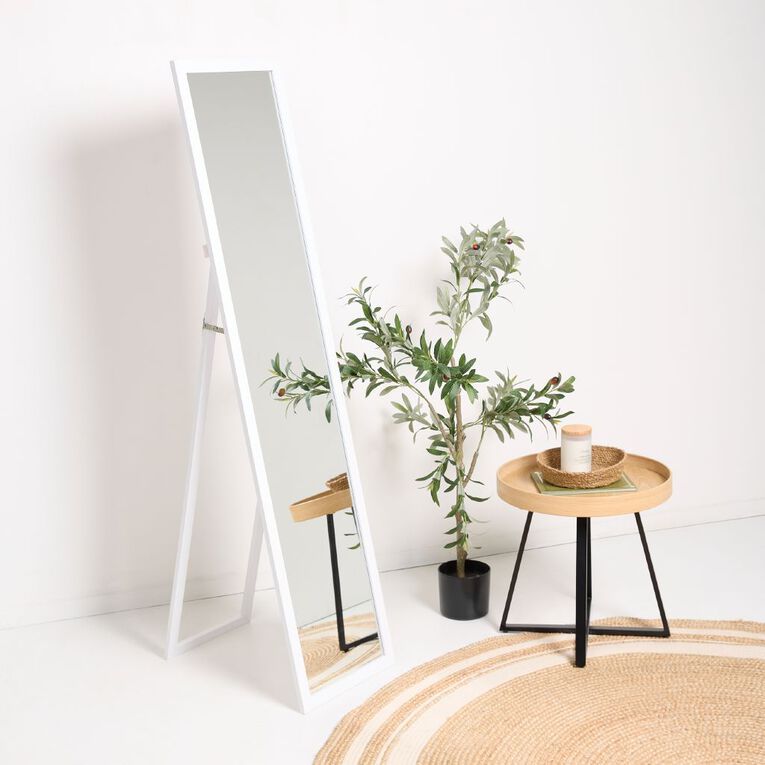 Living & Co Everyday Standing Mirror 155cm White, , hi-res
