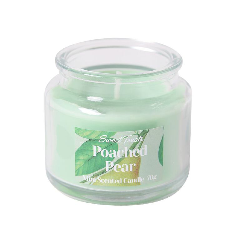 Living & Co Sweet Treats Mini Scented Candle Poached Pear, , hi-res
