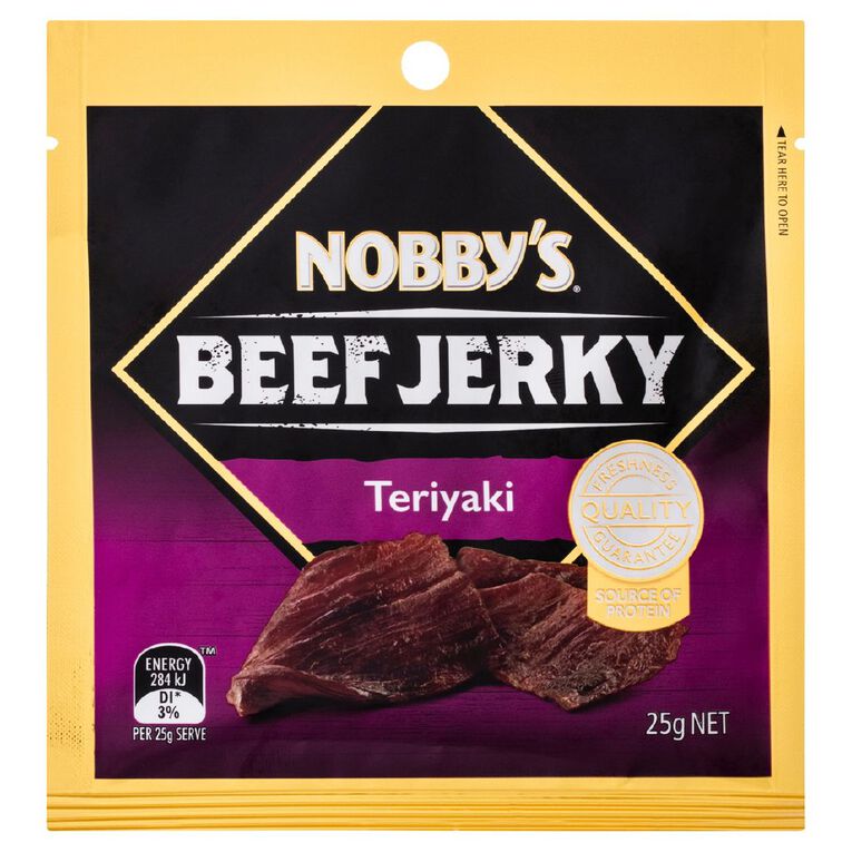 Nobby's Beef Jerky Teriyaki 25g, , hi-res