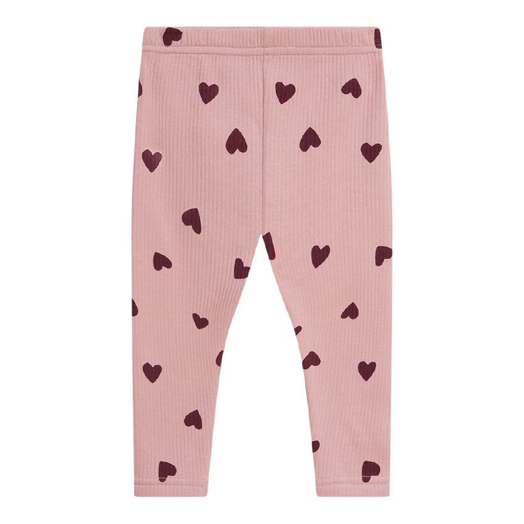 Young Original Babies' Fleece Leggings, Pink Mid, hi-res