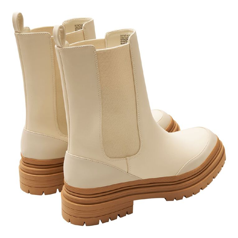 H&H Women's Harvey Ankle Boots, Beige, hi-res