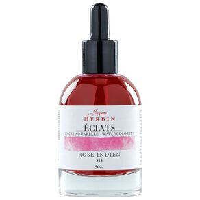 Jacques Herbin Eclats Watercolour Ink 315 50ml Indian Pink Pink
