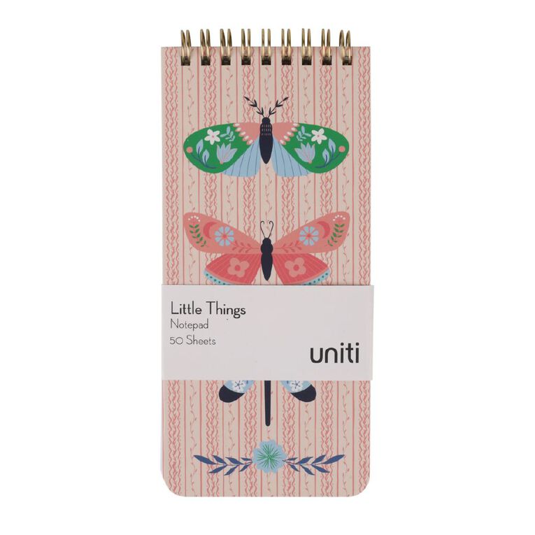 Uniti Little Things Notepad Butterfly, , hi-res
