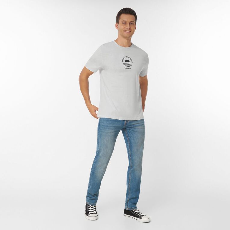 H&H Men's Slub Graphic Tee, Blue Light, hi-res