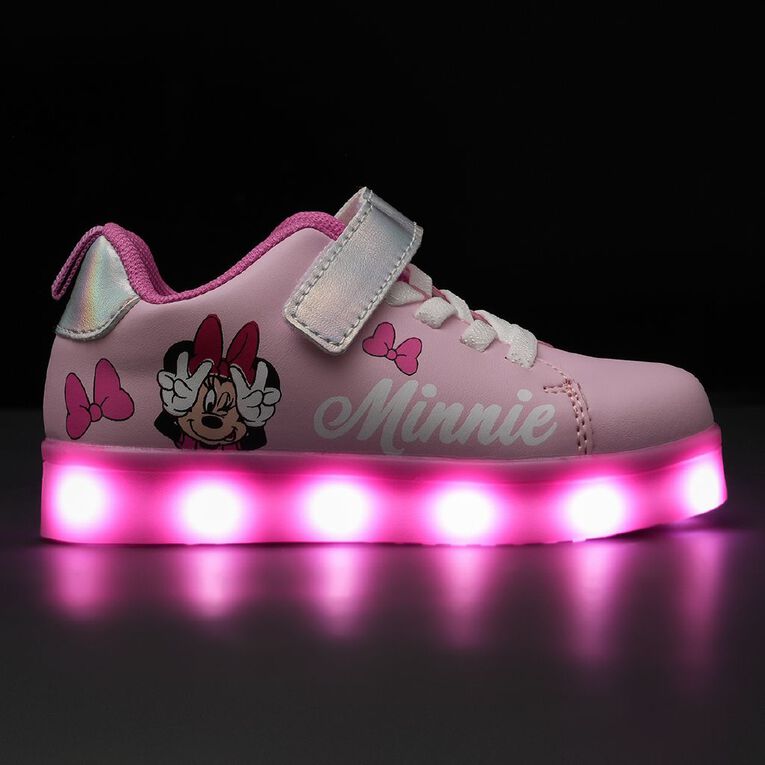 Minnie Mouse Junior Kids' Light-Up Shoes, Pink Mid, hi-res