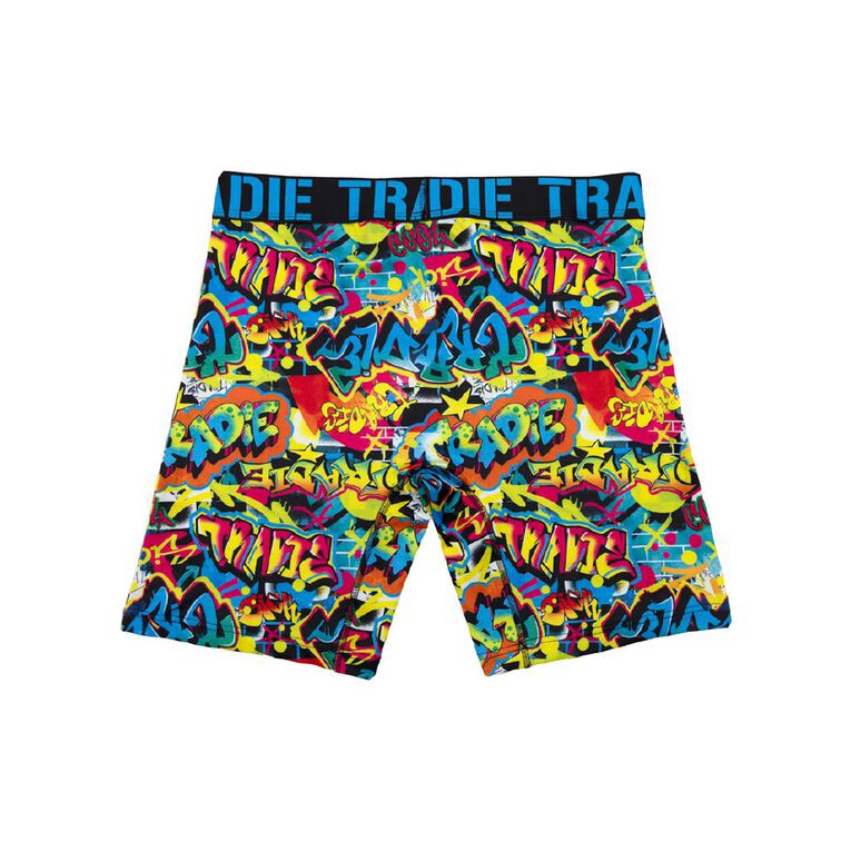 Tradie Men's Work N Surf Long Leg Trunks, Yellow Dark, hi-res