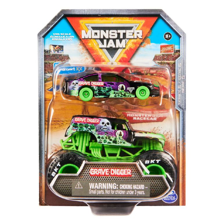 Monster Jam 1:64 Truck and Race Car Assorted, , hi-res