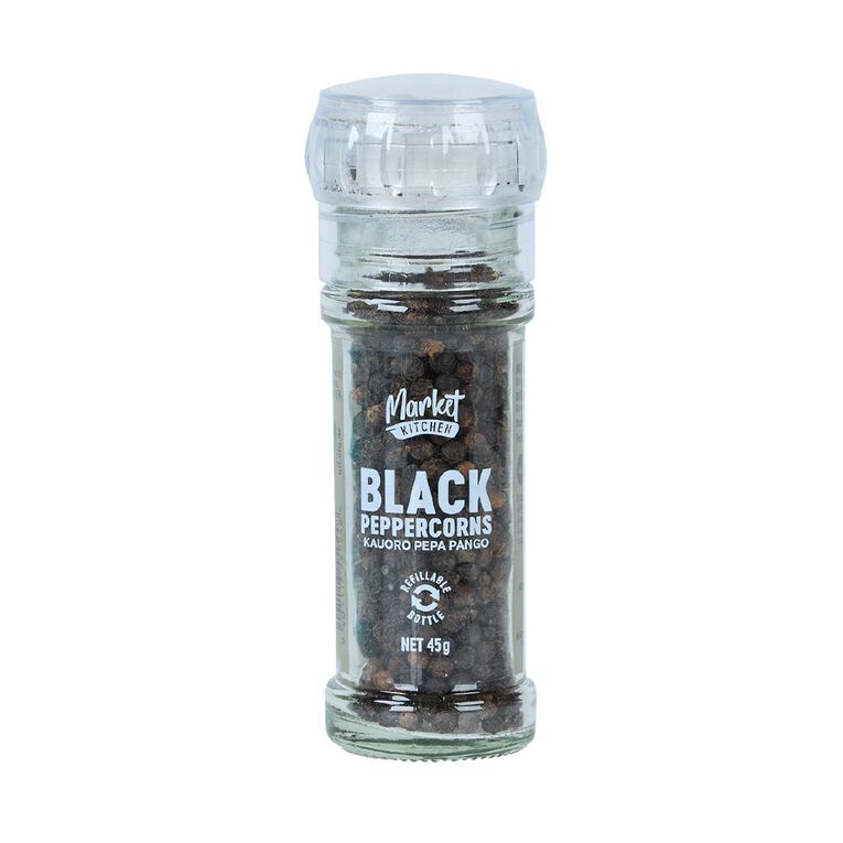 Market Kitchen Black Pepper Grinder 45g, , hi-res