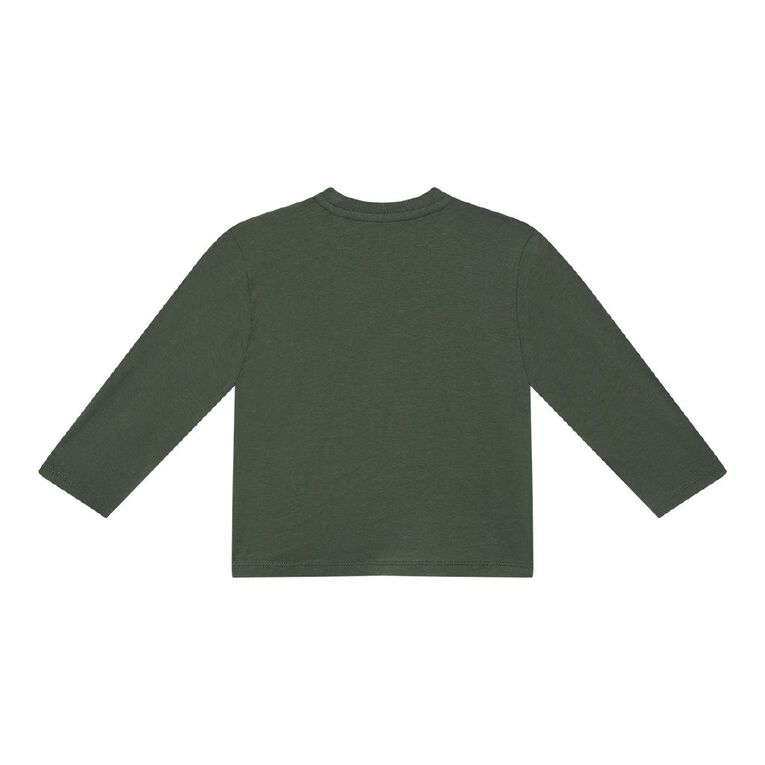 Young Original Toddler Long Sleeve Printed Tee, Green Dark, hi-res