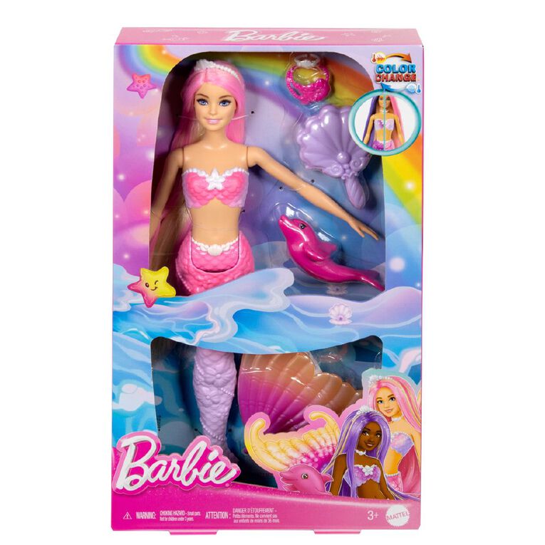 Barbie Feature Colour Change Mermaid Assorted, , hi-res