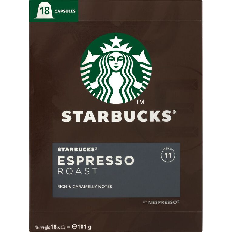 Starbucks Dark Espresso Roast 18 Capsules, , hi-res