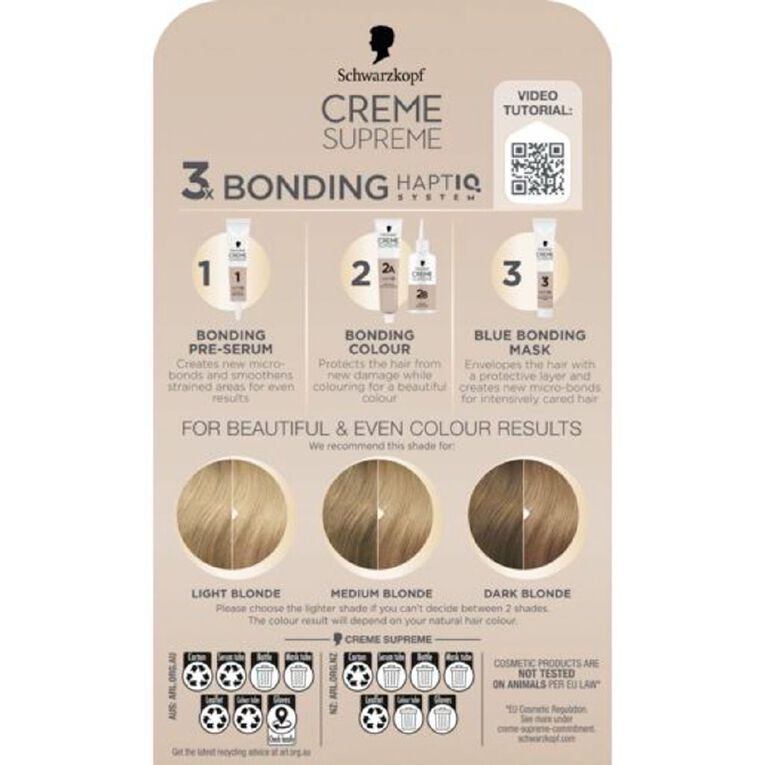 Schwarzkopf Creme Supreme 9.16 Cool Ash Light Blonde 180ml, , hi-res