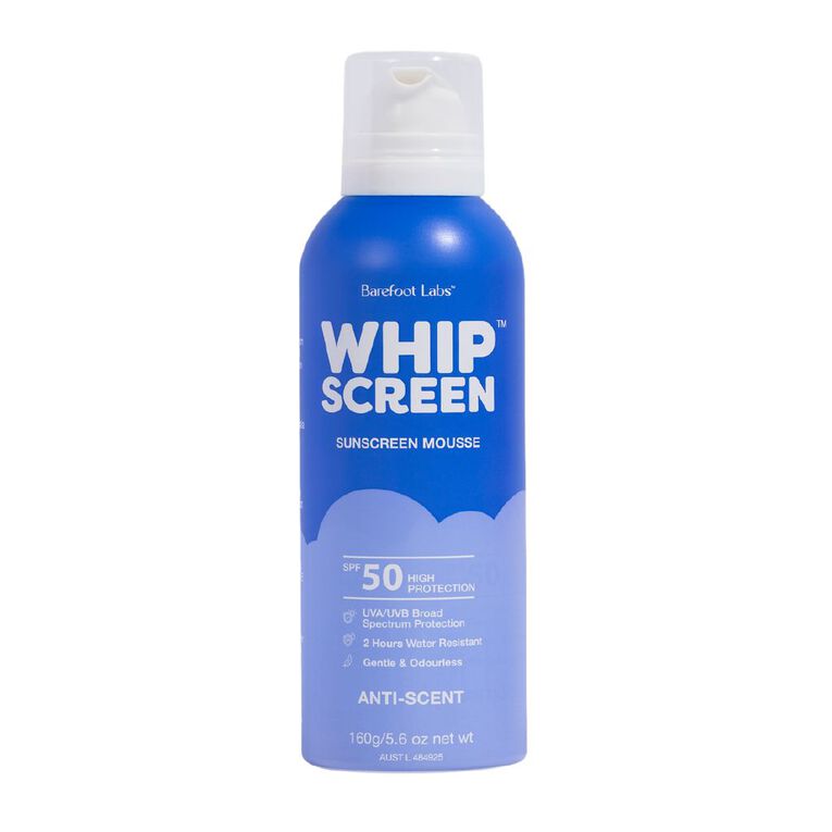 WhipScreen Anti-Scent SPF50 Sunscreen Mousse 160g, , hi-res