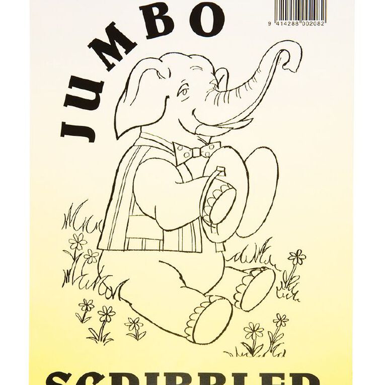 WS Jumbo Scribbler Jotter Pad 120 Leaf White A4, , hi-res