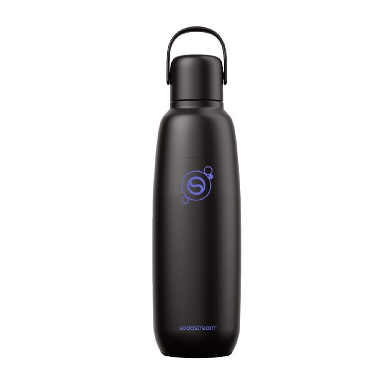 Sodastream Fizz & Go Metal Bottle 900ml Black, , hi-res