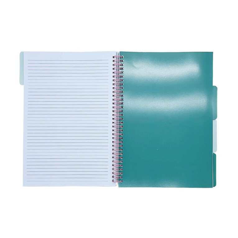 Uniti Clubhouse Softcover Notebook With Dividers A4 Pink, , hi-res