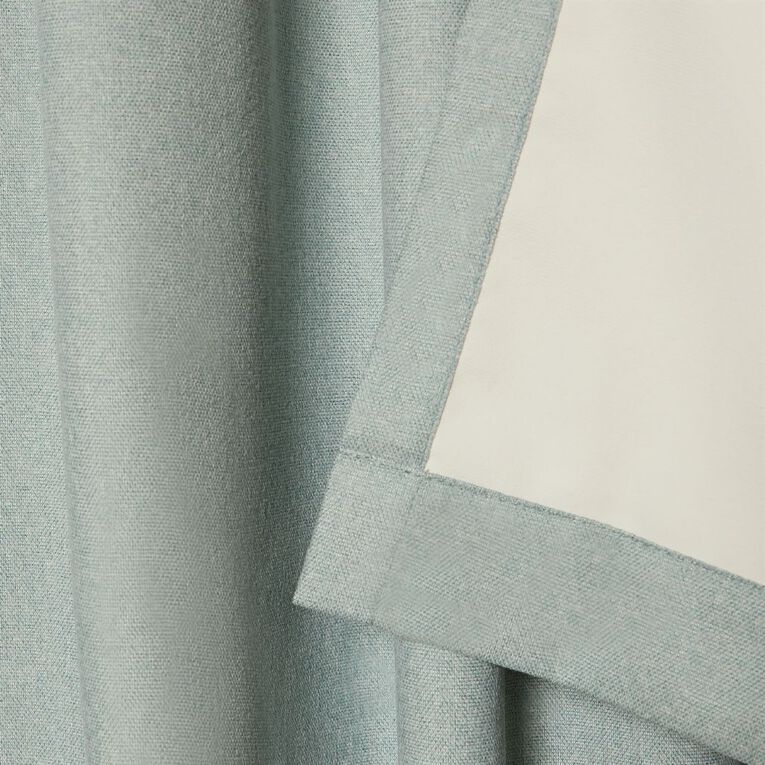 Living & Co Studio Curtains Blue Light 150-230cm Wide/205cm Drop, Blue Light, hi-res