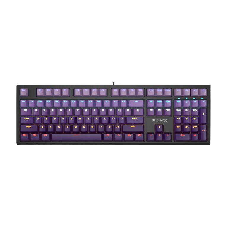 Playmax RGB Mechanical Gaming Keyboard With Key Caps Black, , hi-res