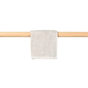 Living & Co Plush Plain Face Towel Grey Light