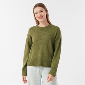 H&H Women's Oversized Crew Neck Cosy Knit Jumper