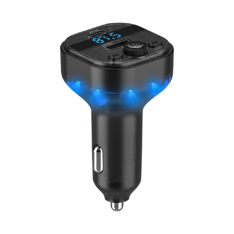 Tech.Inc Wireless Bluetooth FM Transmitter Black, , hi-res