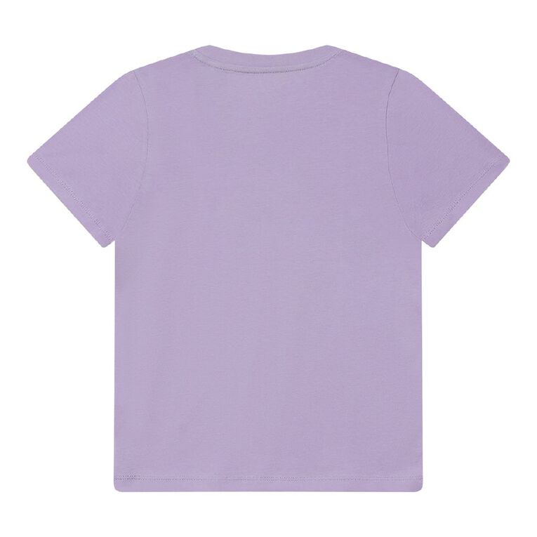 Young Original Short Sleeve Print Tee, Purple Mid, hi-res