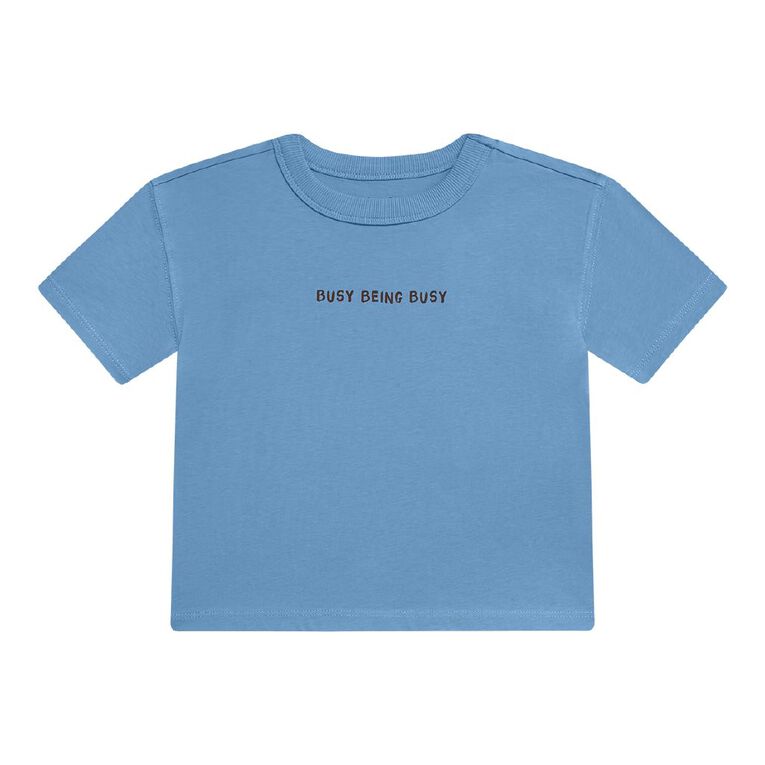 Young Original Toddler Short Sleeve Boxy Print Tee, Blue Mid, hi-res