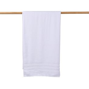 Living & Co Plush Plain Spa Towel White