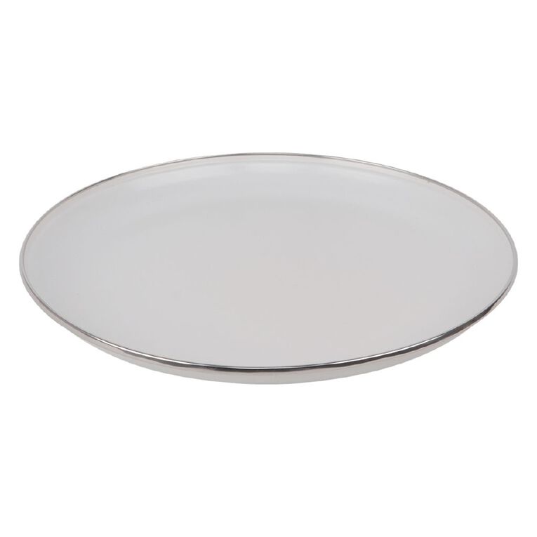 Navigator South Plus Enamel Plate 28cm White, , hi-res