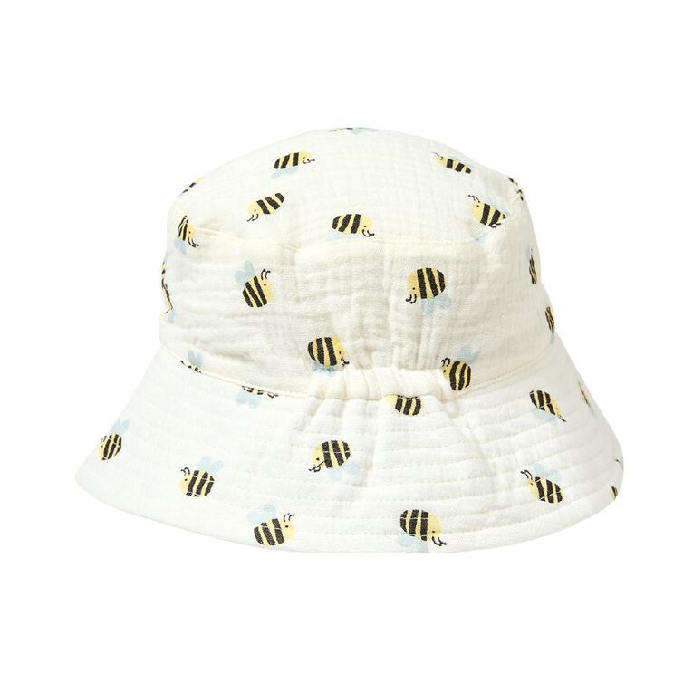 Young Original Infants' Muslin Bucket Hat, Cream, hi-res
