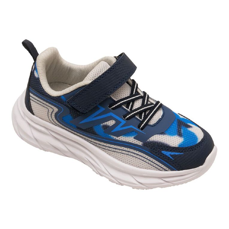 Active Intent Senior Kids' Leap Trainers, Blue, hi-res