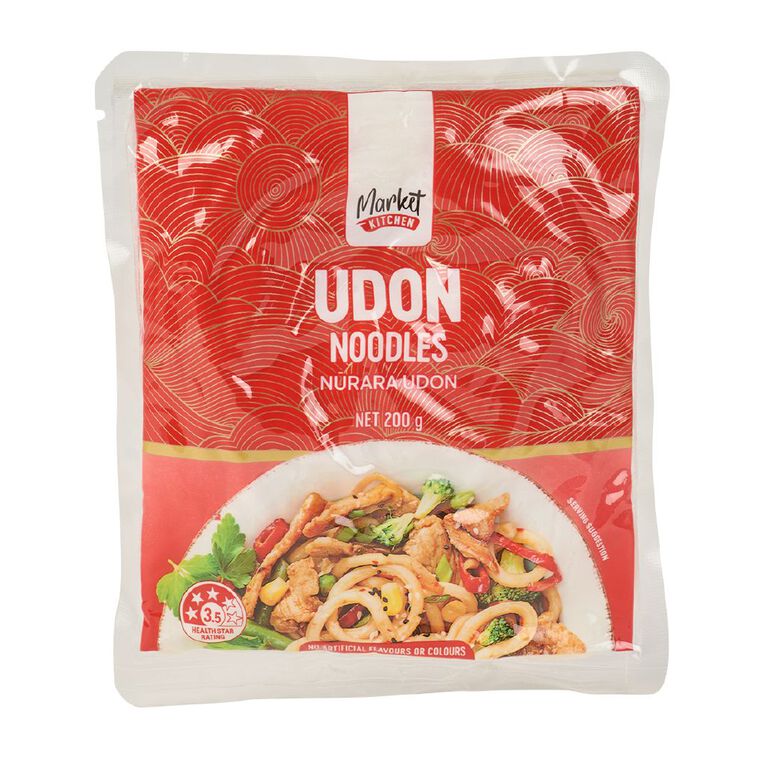 Market Kitchen Udon Noodles 200g, , hi-res