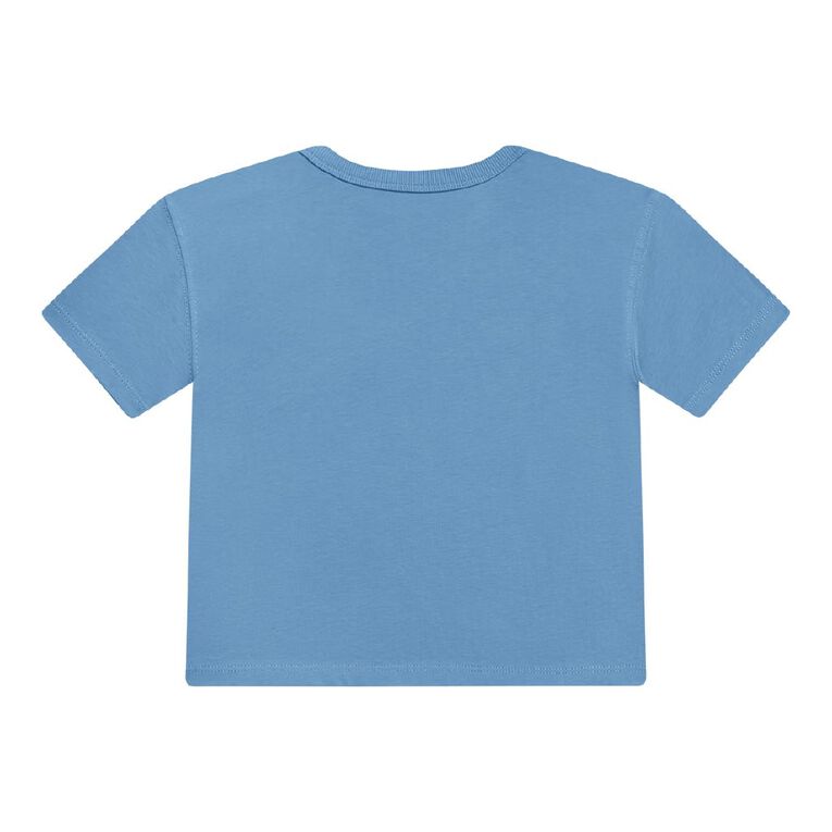 Young Original Toddler Short Sleeve Boxy Print Tee, Blue Mid, hi-res