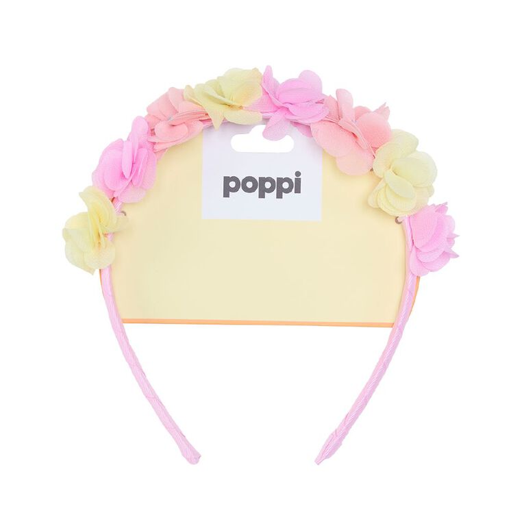 Poppi Flower Headband Pink, , hi-res