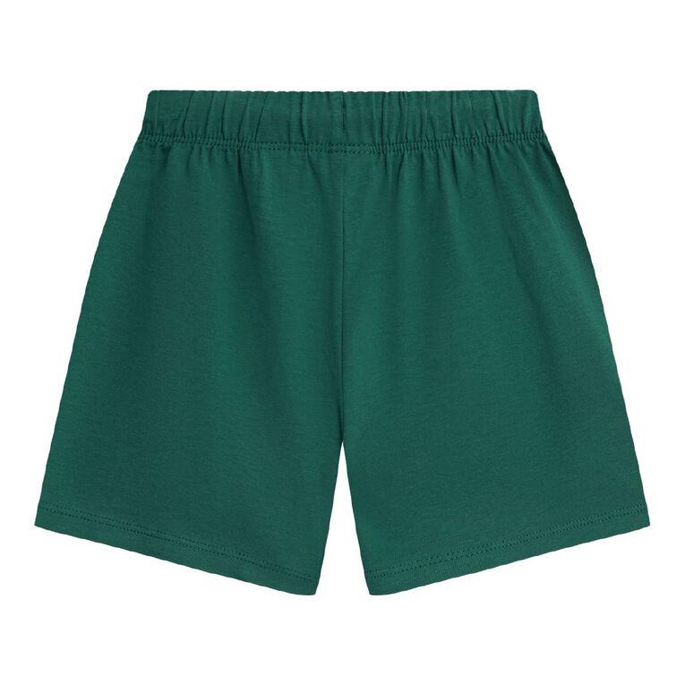 Young Original Preschool Jersey Shorts, Green Dark, hi-res