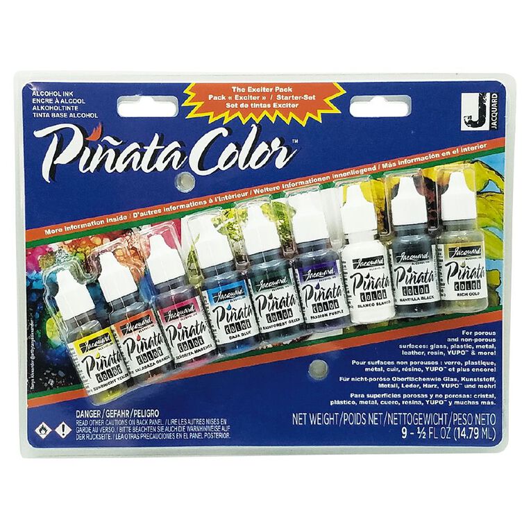 Jacquard Pinata Colour Alcohol Ink Overtones Exciter 9 Pack, , hi-res