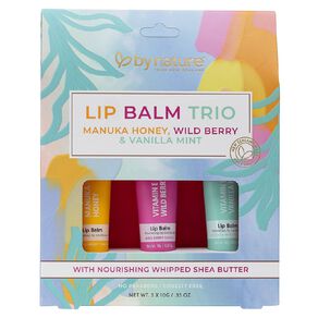 By Nature Tropical Whip Lip Balm Trio