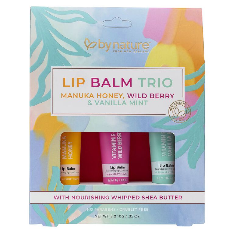 By Nature Tropical Whip Lip Balm Trio, , hi-res