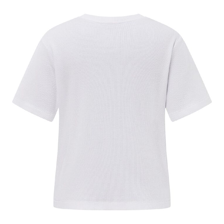 H&H Women's Graphic Sleep Tee, White, hi-res