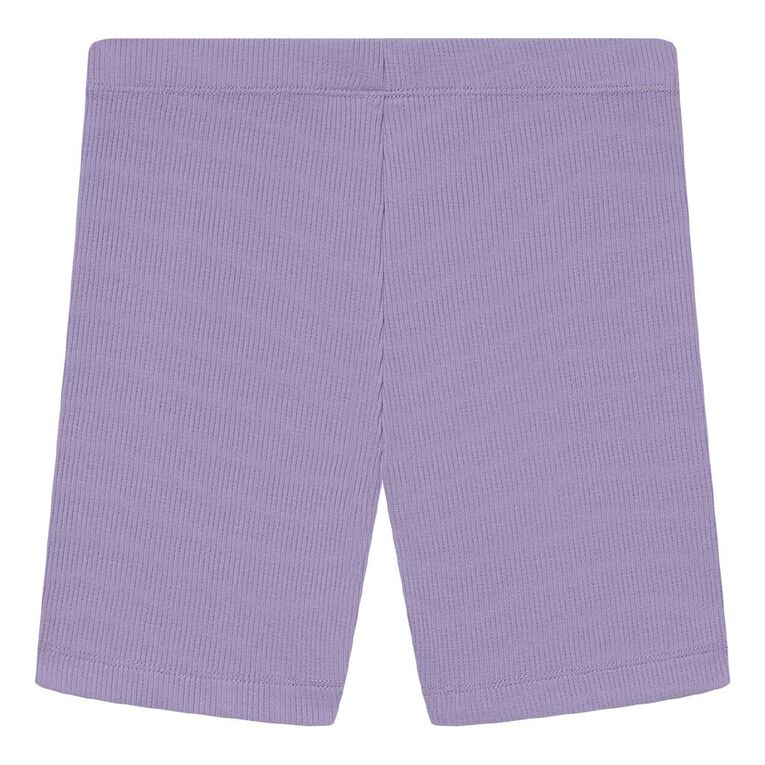Young Original Plain Rib Bike Shorts, Purple Mid, hi-res