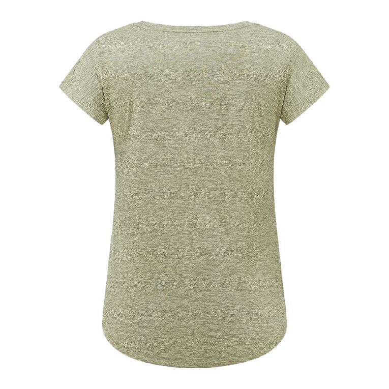 Active Intent Women's Active Cationic Tee, Grey Mid, hi-res
