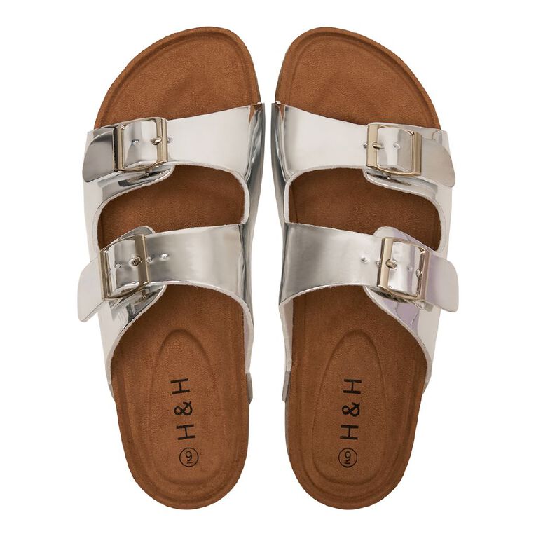 H&H Women's Robyn Sandals, Silver, hi-res