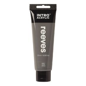 Reeves Intro Acrylic Paint Grey 100ml
