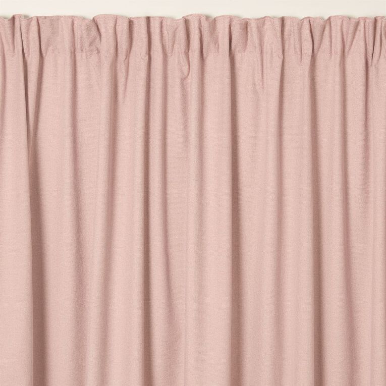 Living & Co Studio Curtains Pink Light 150-230cm Wide/205cm Drop, Pink Light, hi-res