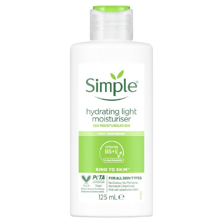 Simple Hydrating Light Moisturiser 125ml, , hi-res