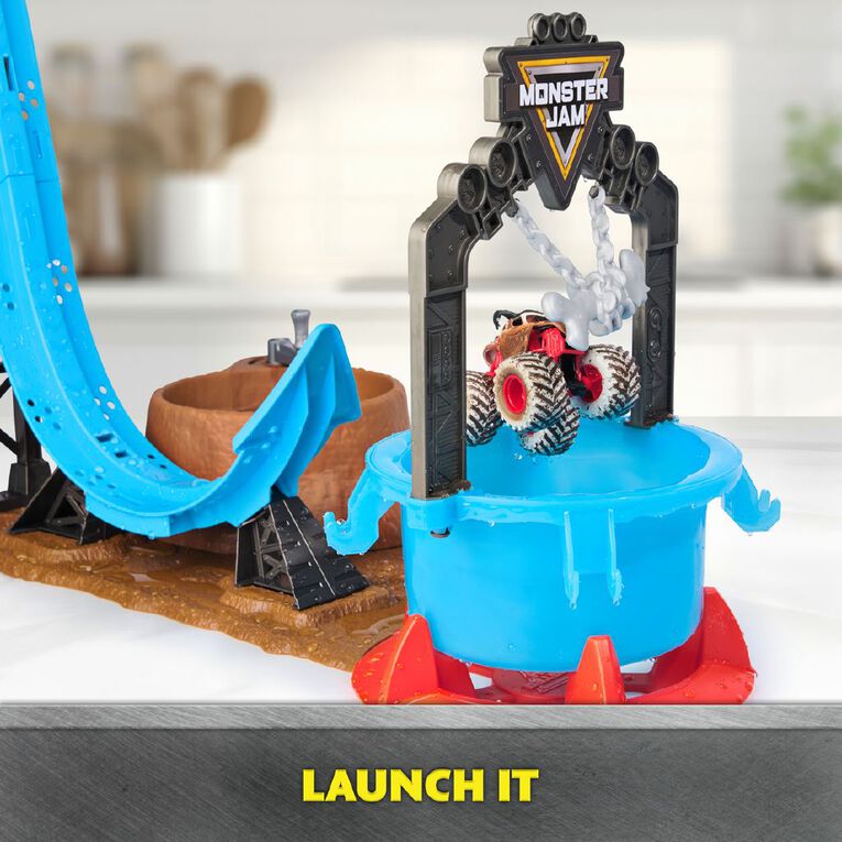 Monster Jam Truck Mud Blasters Truck Wash Playset, , hi-res