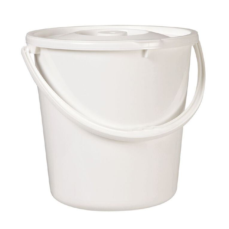 Taurus Nappy Bucket White 20L, , hi-res