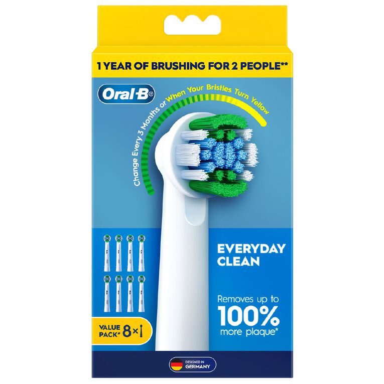 Oral-B Everyday Clean Replacement Brush Heads 8 Pack, , hi-res