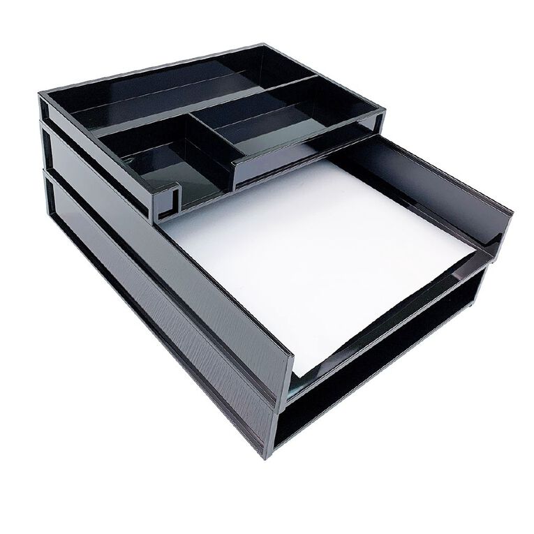 WS Desk Set Black 3 Pack, , hi-res