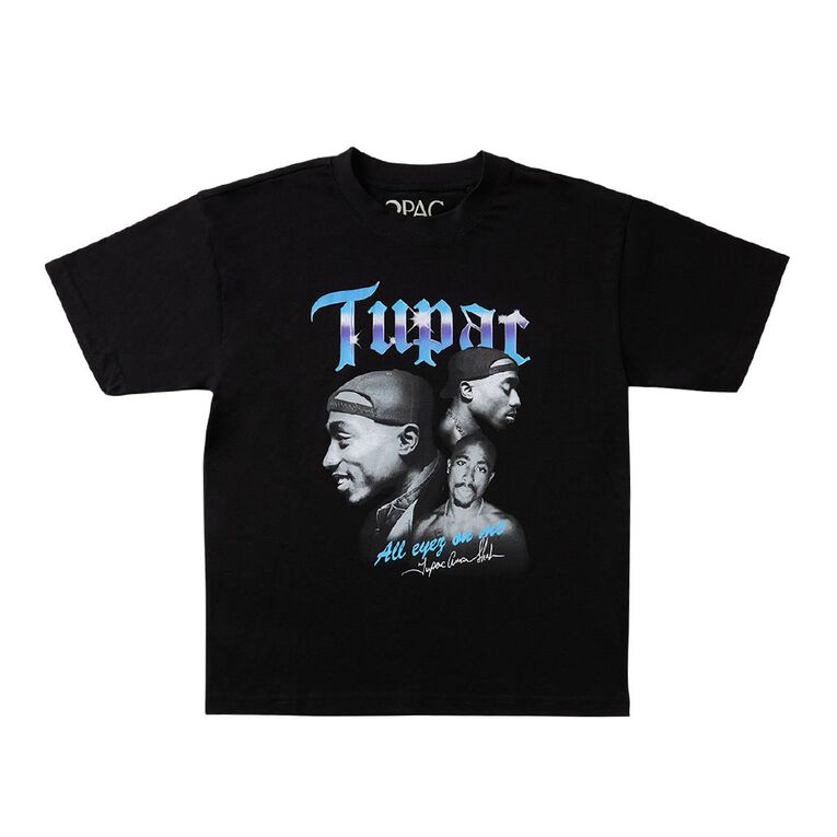 Tupac Short Sleeve Tee, Black, hi-res